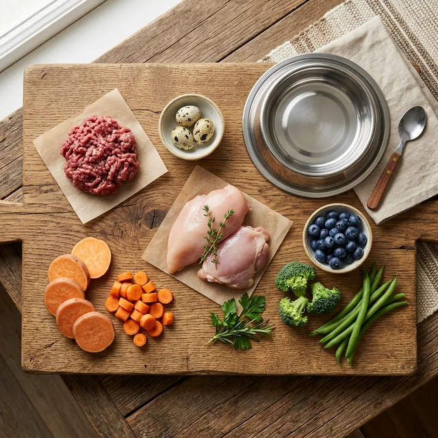 ヒューマングレードの食材で作る犬の食事